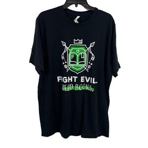 Fight Evil‎ Read Books Graphic Tee XL